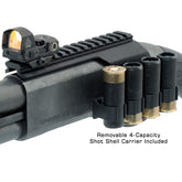 Remington 870/870DM shotgun optic mount mounting view